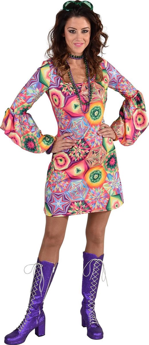 Magic Design Verkleedjurk Funky Dames Polyester Roze Maat L