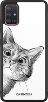 Samsung A51 hoesje - Peekaboo | Samsung Galaxy A51 case | Hardcase backcover zwart