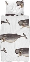 Snurk dekbedovertrek Whale - 1-persoons (140x200/220 cm incl. 1 sloop)