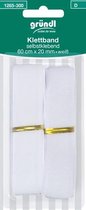 1265-300 Klittenband zelfklevend 20mm x 60cm wit