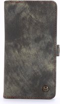 Caseme - iPhone 12 Hoesje - Uitneembare Portemonnee Vintage Zwart
