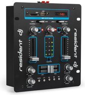 Resident DJ DJ25 DJ-mixer mengpaneel versterker - bluetooth -  USB / SD - Geschikt voor rack-inbouw, stabiel metalen chassis