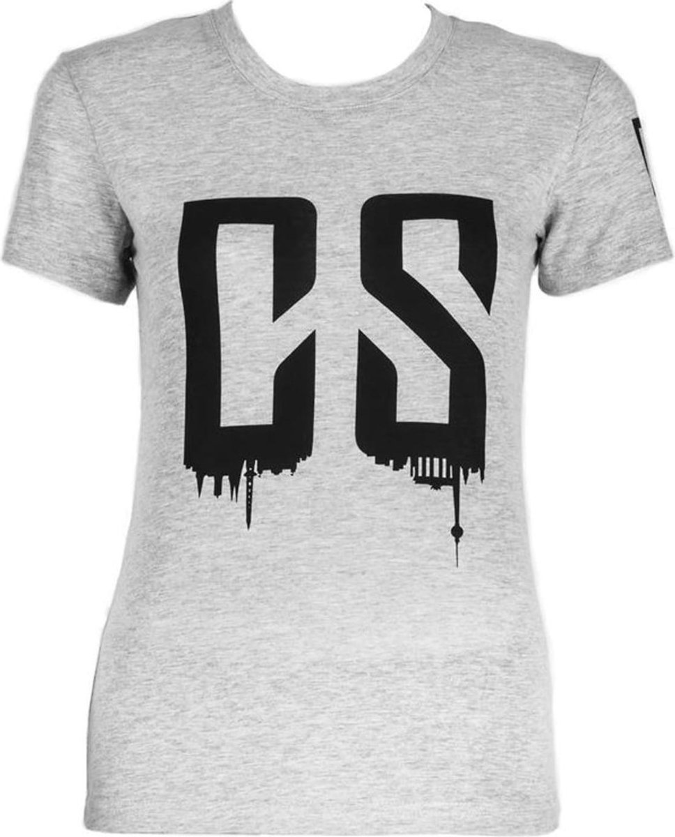 Beforce trainings T-shirt voor vrouwen maat XS grijs gemêleerd