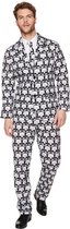 Karnival Costumes Skeletten 3-delig Halloween Kostuum Heren Halloween Kostuum Volwassenen Carnavalskleding Heren - Polyester - Zwart - Maat XL