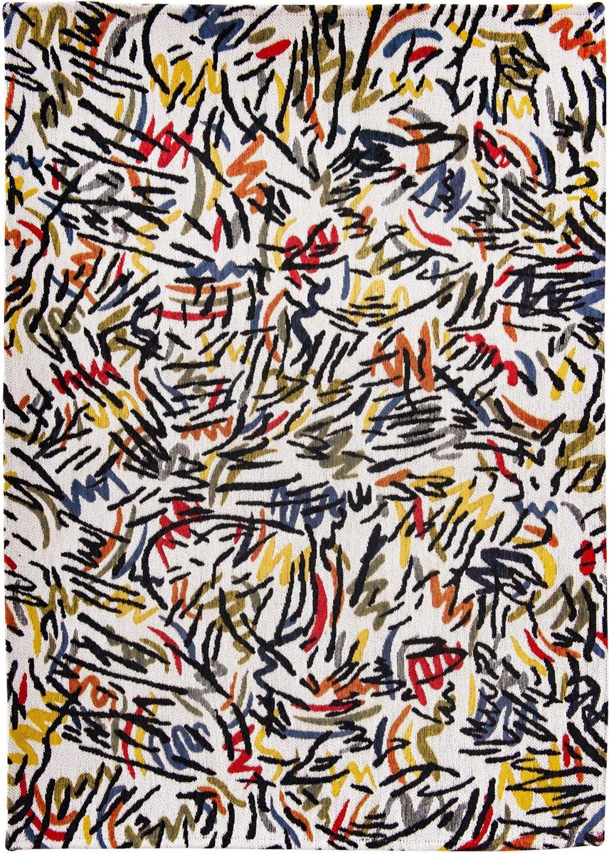Louis de Poortere Vloerkleed Gallery Graffito Street Graph multicolor