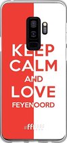 6F hoesje - geschikt voor Samsung Galaxy S9 Plus -  Transparant TPU Case - Feyenoord - Keep calm #ffffff