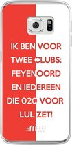 Samsung Galaxy S6 Edge Hoesje Transparant TPU Case - Feyenoord - Quote