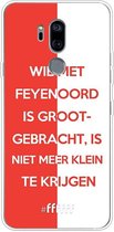 6F hoesje - geschikt voor LG G7 ThinQ -  Transparant TPU Case - Feyenoord - Grootgebracht #ffffff