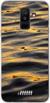 Samsung Galaxy A6 Plus (2018) Hoesje Transparant TPU Case - Water Waves #ffffff