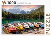 Puzzle Rebo - 1000 pièces - Boats du lac - Qualité Premium