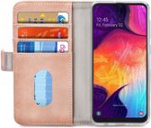 Samsung Galaxy A50 Hoesje - Mobilize - Elite Gelly Serie - Kunstlederen Bookcase - Soft Pink - Hoesje Geschikt Voor Samsung Galaxy A50