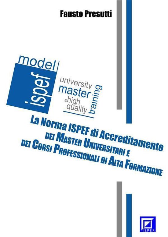 La Norma ISPEF di Accreditamento dei Master e dei Corsi - cover