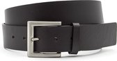 JV Belts Jeansriem bruin - heren en dames riem - 4 cm breed - Bruin - Echt Leer - Taille: 115cm - Totale lengte riem: 130cm