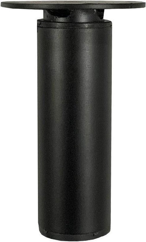 Likken Luiheid Serie van Ronde verstelbare zwarte meubelpoot 9,5 cm | bol.com
