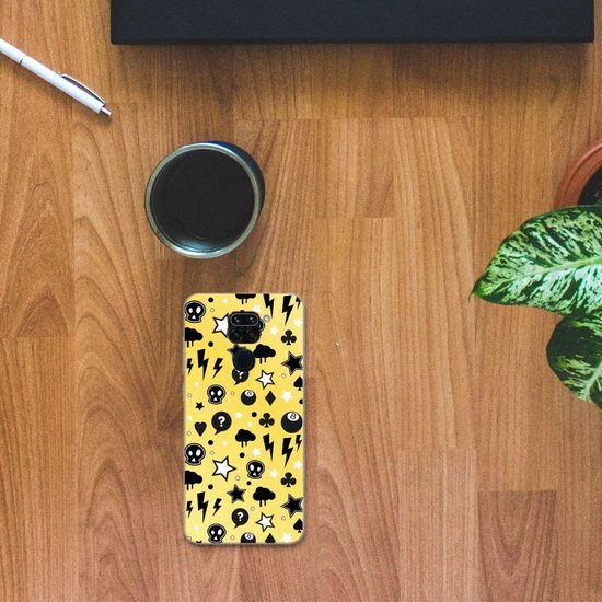 Coque pour Xiaomi Redmi Note9 Bumper Housse Etui Punk Yellow