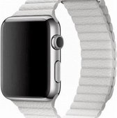 watchbands-shop.nl bandje - bandje geschikt voor Apple Watch Series 1/2/3/4 (38&40mm) - Wit