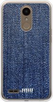 LG K10 (2018) Hoesje Transparant TPU Case - Denim #ffffff