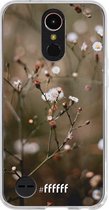 LG K10 (2017) Hoesje Transparant TPU Case - Flower Buds #ffffff