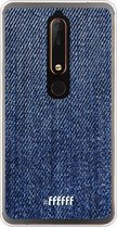 Nokia 6 (2018) Hoesje Transparant TPU Case - Denim #ffffff