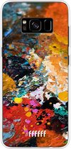 6F hoesje - geschikt voor Samsung Galaxy S8 Plus -  Transparant TPU Case - Colourful Palette #ffffff