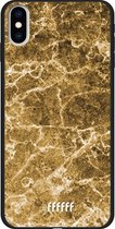 iPhone Xs Max Hoesje TPU Case - Gold Marble #ffffff