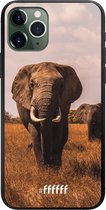 6F hoesje - geschikt voor iPhone 11 Pro -  TPU Case - Elephants #ffffff