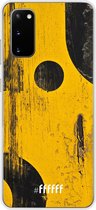 Samsung Galaxy S20 Hoesje Transparant TPU Case - Black And Yellow #ffffff