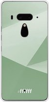 HTC U12+ Hoesje Transparant TPU Case - Fresh Geometric #ffffff