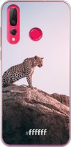 Huawei P30 Lite Hoesje Transparant TPU Case - Leopard #ffffff