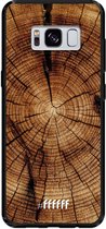 Samsung Galaxy S8 Hoesje TPU Case - Tree Rings #ffffff