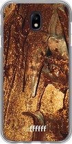 6F hoesje - geschikt voor Samsung Galaxy J7 (2017) -  Transparant TPU Case - Lets go Gold #ffffff