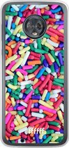 Motorola Moto G6 Hoesje Transparant TPU Case - Sprinkles #ffffff