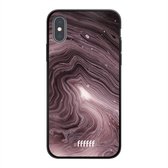 iPhone Xs Hoesje TPU Case - Purple Marble #ffffff