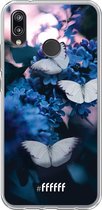 Huawei P20 Lite (2018) Hoesje Transparant TPU Case - Blooming Butterflies #ffffff