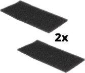 2st - origineel filter schuim foam filter droger - 2 stuks - schuimfilter 220 x 110 mm wasdroger warmtewisselaar - ORIGINEEL - 2 stuks - 481010354757