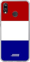Huawei P20 Lite (2018) Hoesje Transparant TPU Case - Nederlandse vlag #ffffff