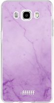 Samsung Galaxy J5 (2016) Hoesje Transparant TPU Case - Lilac Marble #ffffff