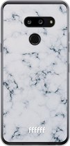 LG G8 ThinQ Hoesje Transparant TPU Case - Classic Marble #ffffff