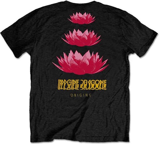 Imagine Dragons - Origins Lotus Heren T-shirt - L - Zwart - Rock Off