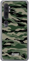 Xiaomi Mi Note 10 Hoesje Transparant TPU Case - Woodland Camouflage #ffffff