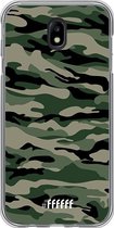 Samsung Galaxy J7 (2017) Hoesje Transparant TPU Case - Woodland Camouflage #ffffff