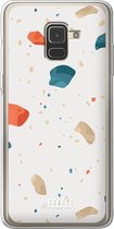 Samsung Galaxy A8 (2018) Hoesje Transparant TPU Case - Terrazzo N°3 #ffffff