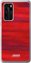Huawei P40 Hoesje Transparant TPU Case - Scarlet Canvas #ffffff
