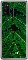 Samsung Galaxy A41 Hoesje Transparant TPU Case - Symmetric Plants #ffffff