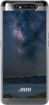 Samsung Galaxy A80 Hoesje Transparant TPU Case - Landscape Milky Way #ffffff