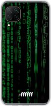 Huawei P40 Lite Hoesje Transparant TPU Case - Hacking The Matrix #ffffff