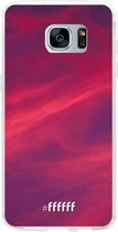 Samsung Galaxy S7 Hoesje Transparant TPU Case - Red Skyline #ffffff