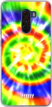 Xiaomi Pocophone F1 Hoesje Transparant TPU Case - Hippie Tie Dye #ffffff