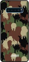 Samsung Galaxy S10 Plus Hoesje TPU Case - Graffiti Camouflage #ffffff