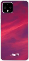 Google Pixel 4 Hoesje Transparant TPU Case - Red Skyline #ffffff